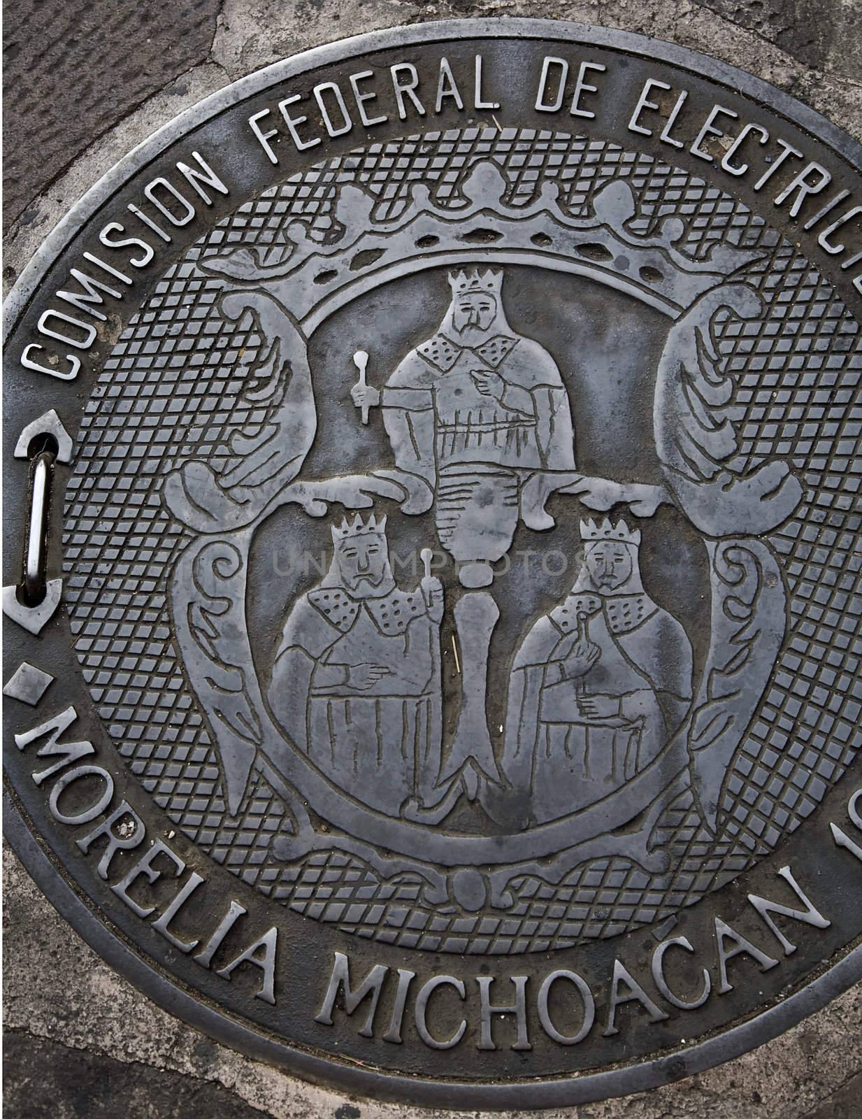 Government Seal of Three Kings Morelia Mexico by bill_perry