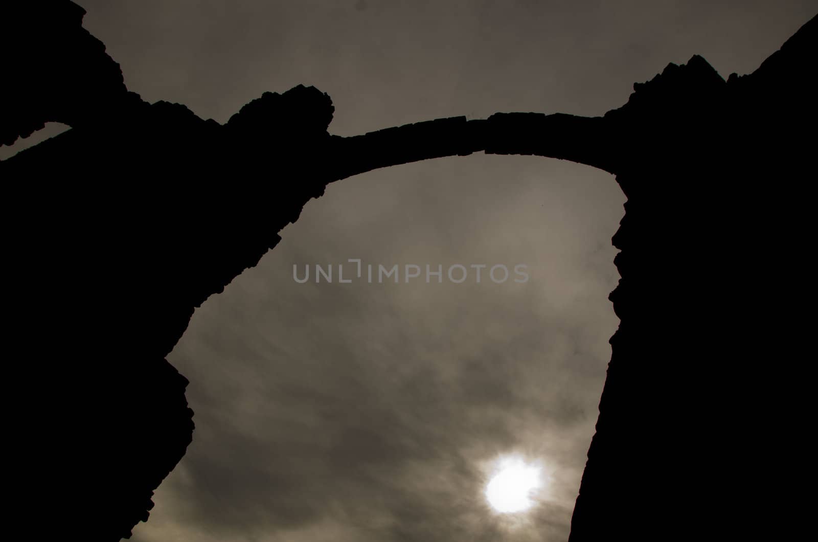 Picture of an old priory arch