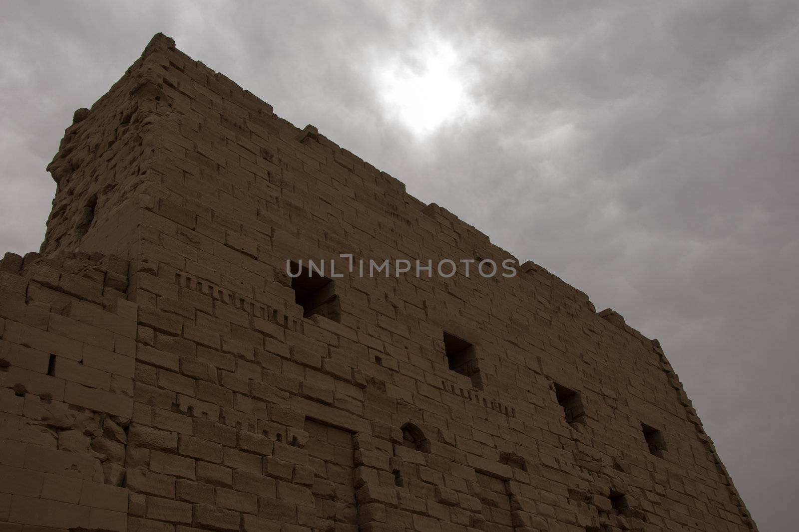 Picture of the entrance to Karnak Temple, Egypt