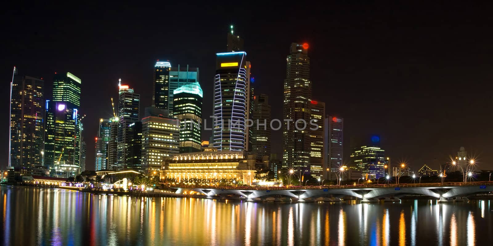 panoramic view of cityscape skyscraper in Singapore