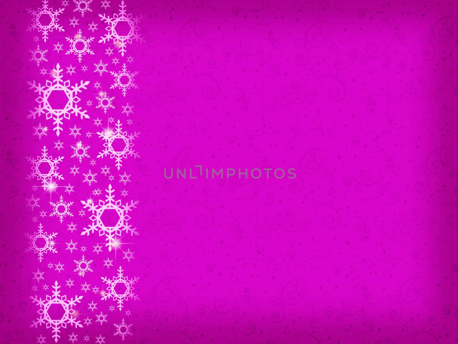 Christmas background with snowflakes and place for your text