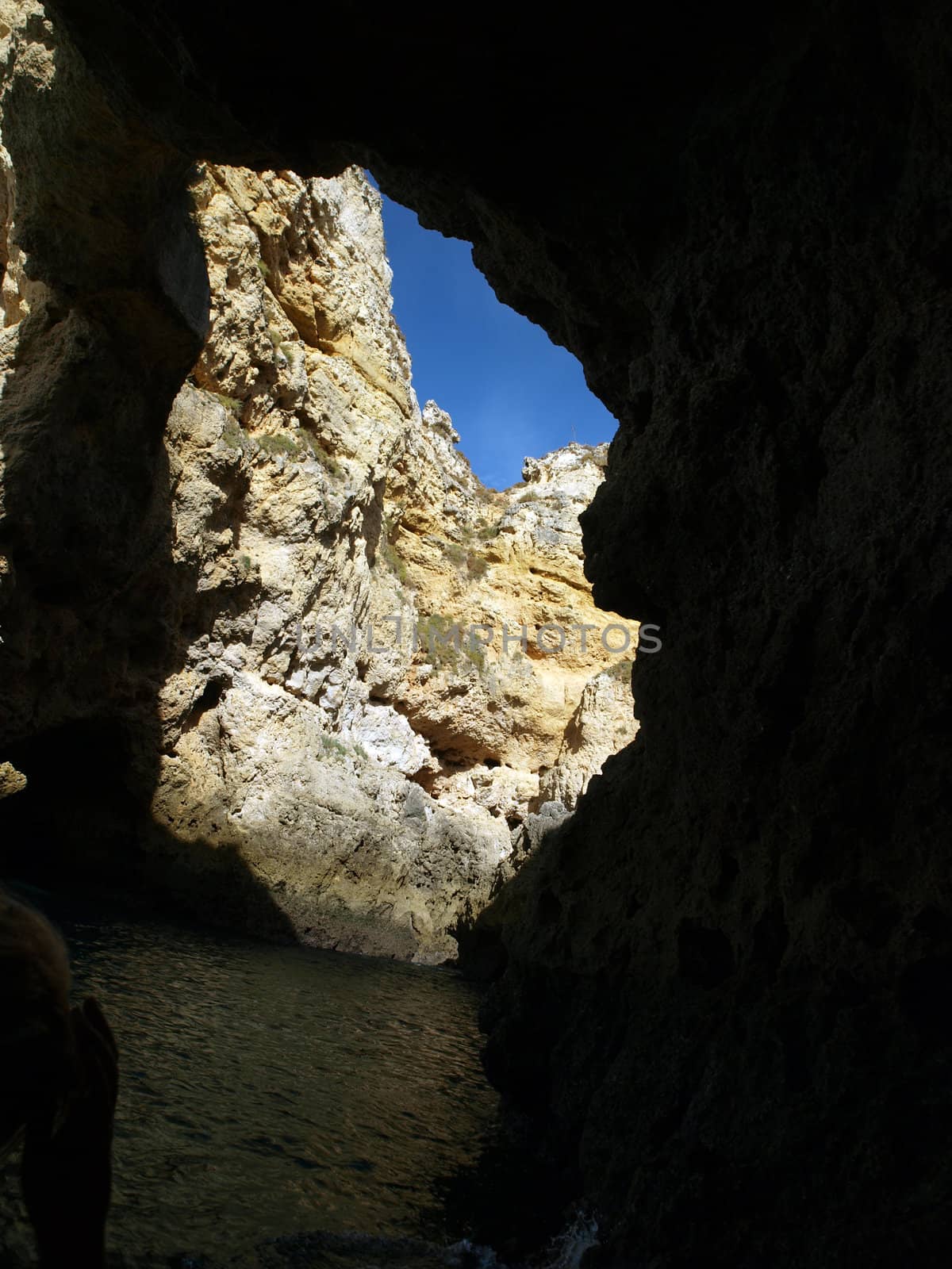 Picturesque Algarve coast between Lagos and the Cap Vincent