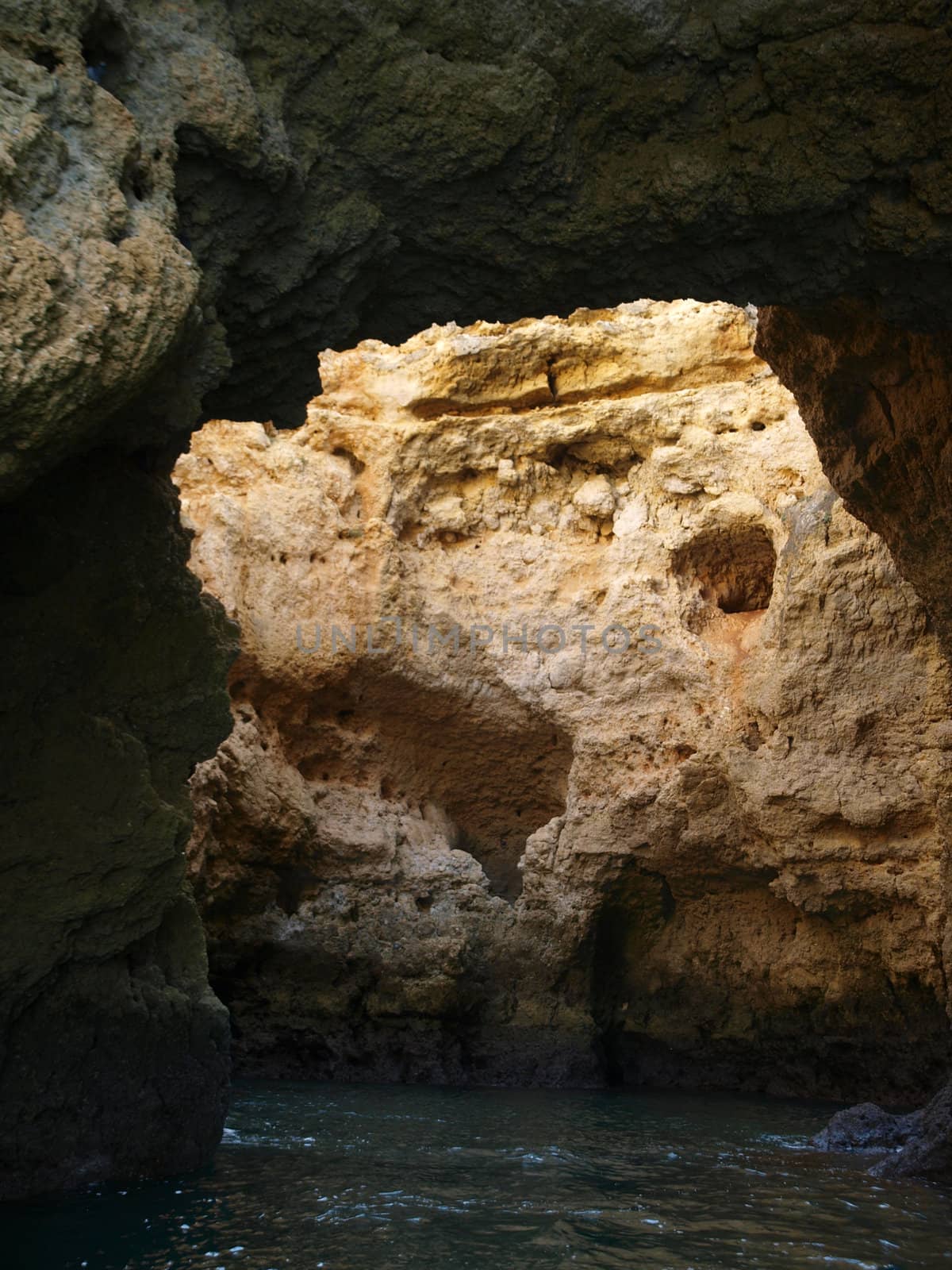 Picturesque Algarve coast between Lagos and the Cap Vincent