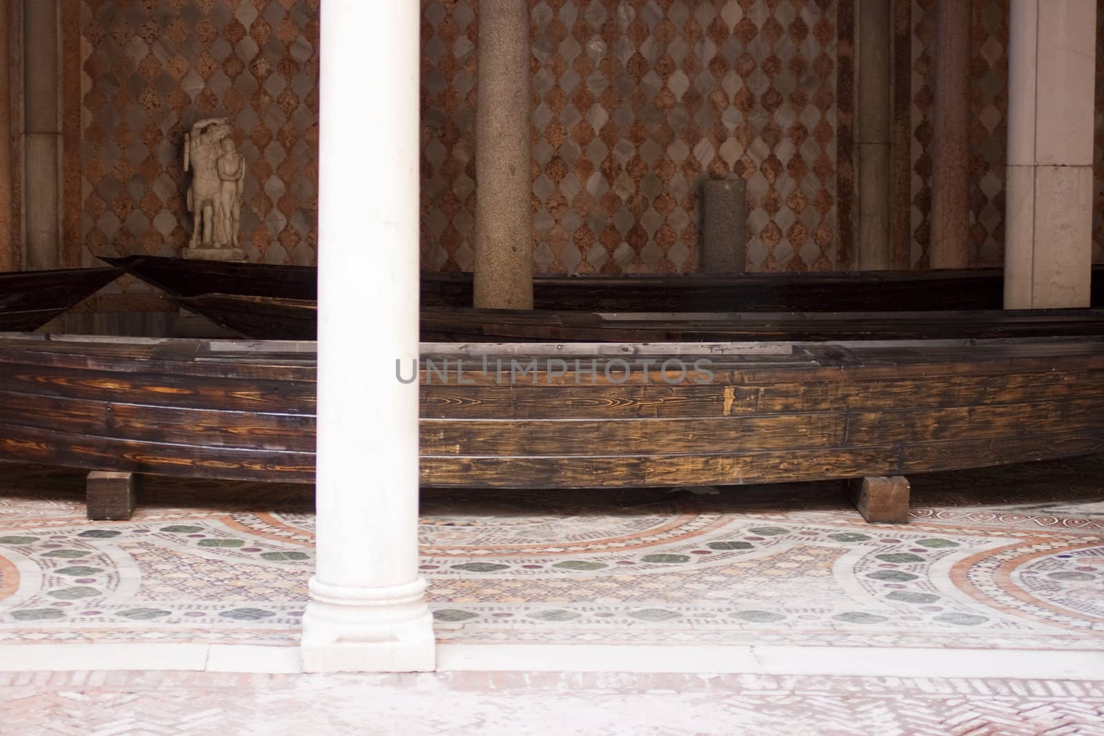 Boat in a Venetian courtyard