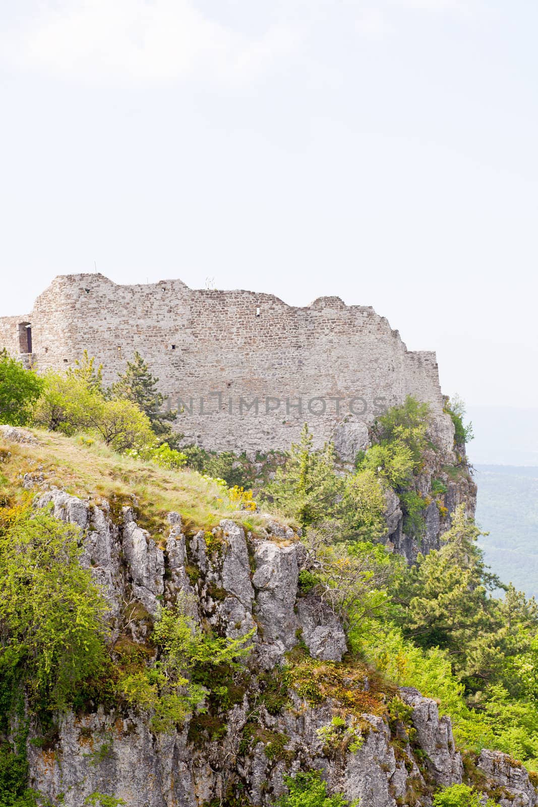 View of the St. Servolo castle in Slovenia