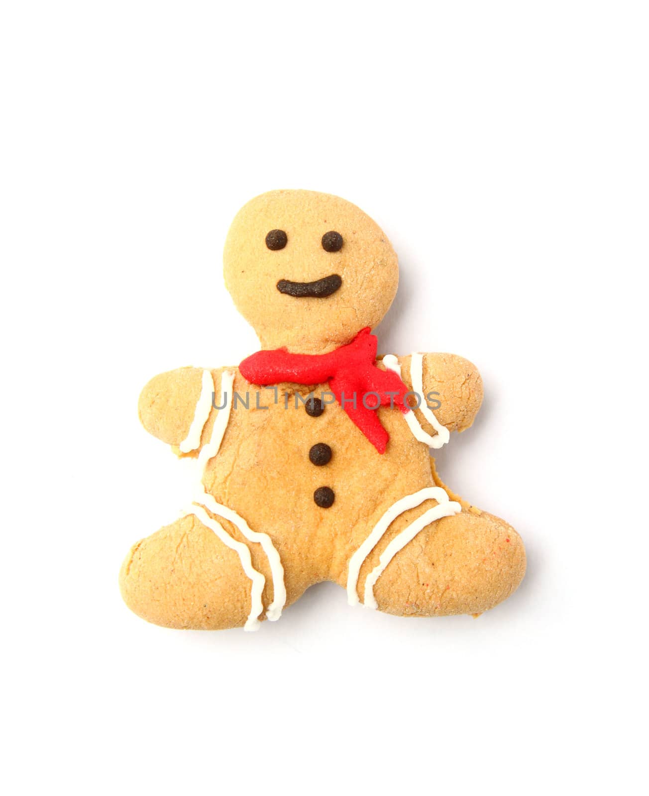 Ginger bread man on white background by nuchylee