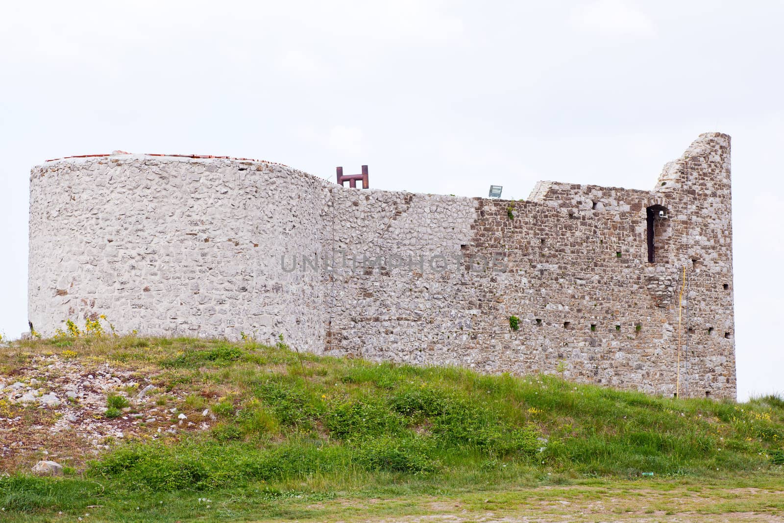 View of the St. Servolo castle in Slovenia