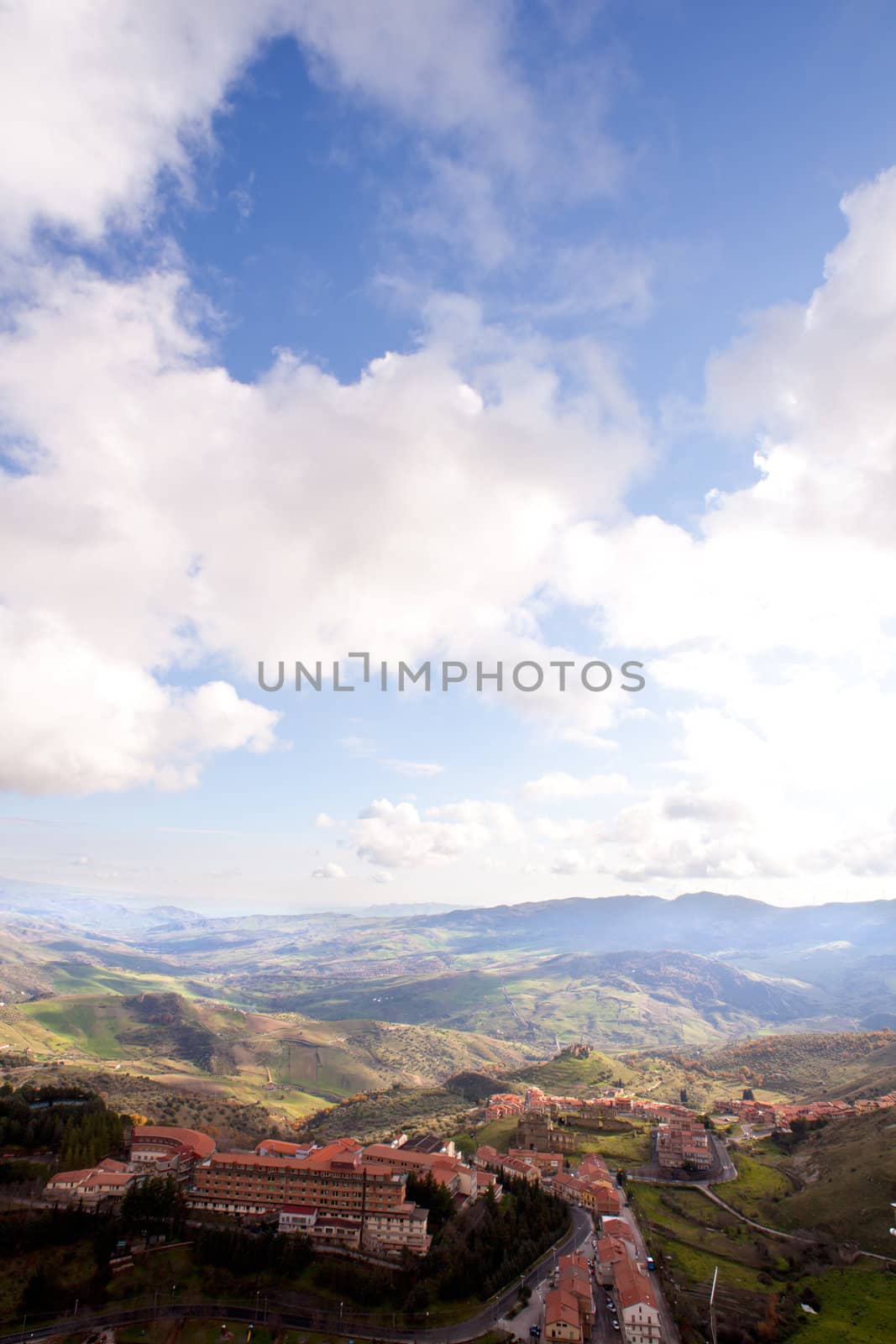 View of the "Oasi di Troina" Institute of hospitalization in Troina, Sicily - Italy