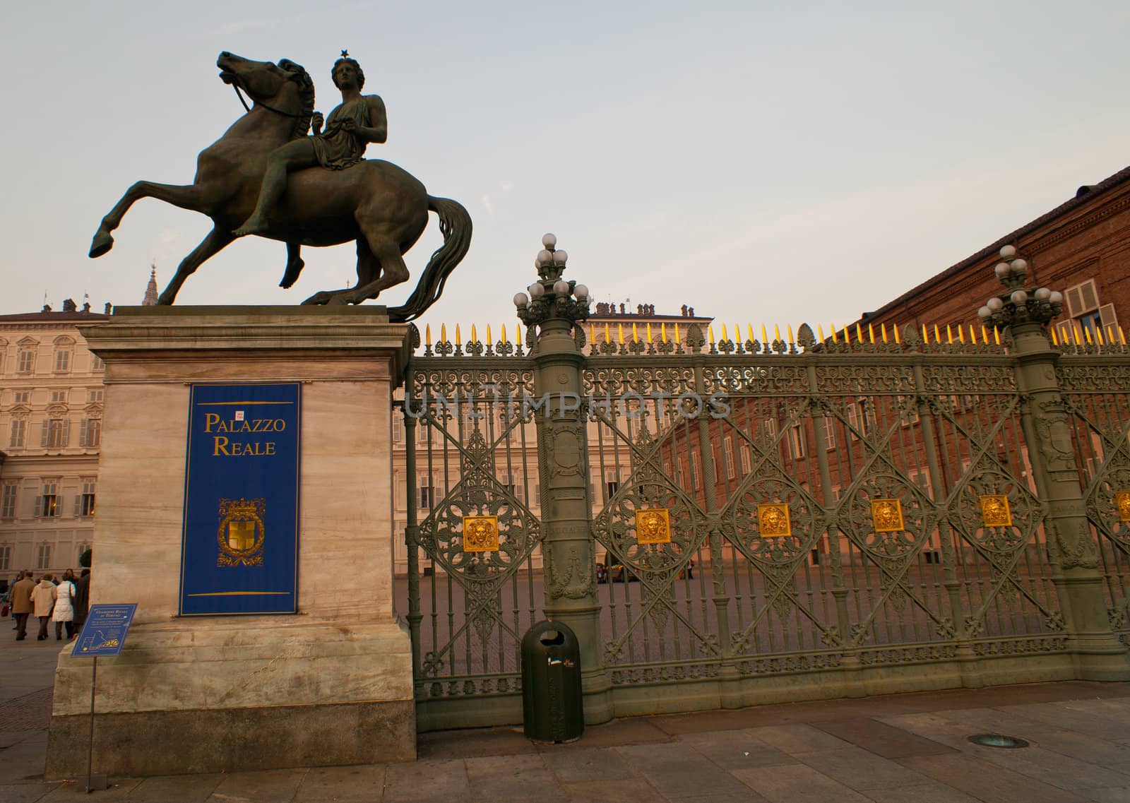 Equestrian monument, Piazza Castello in Turin - Italy