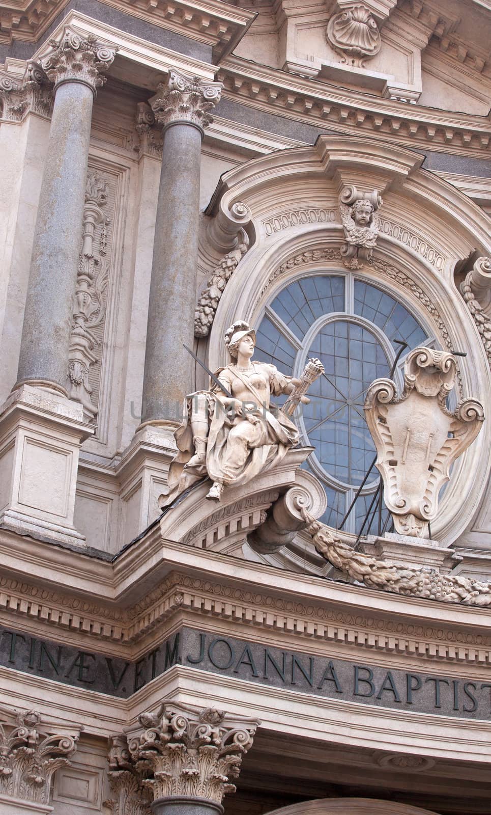 View of Santa Cristina church in Italy