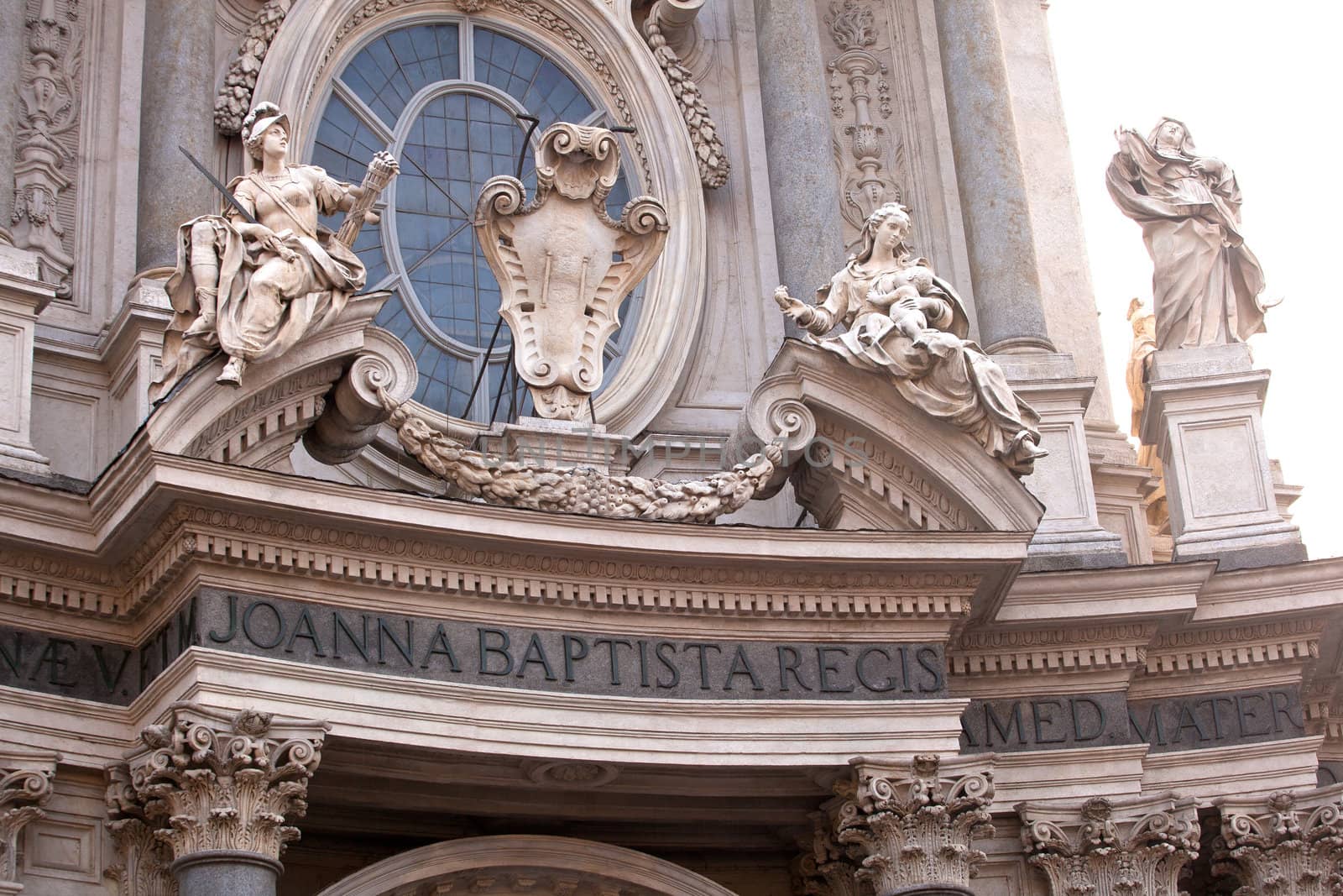 View of Santa Cristina church in Italy