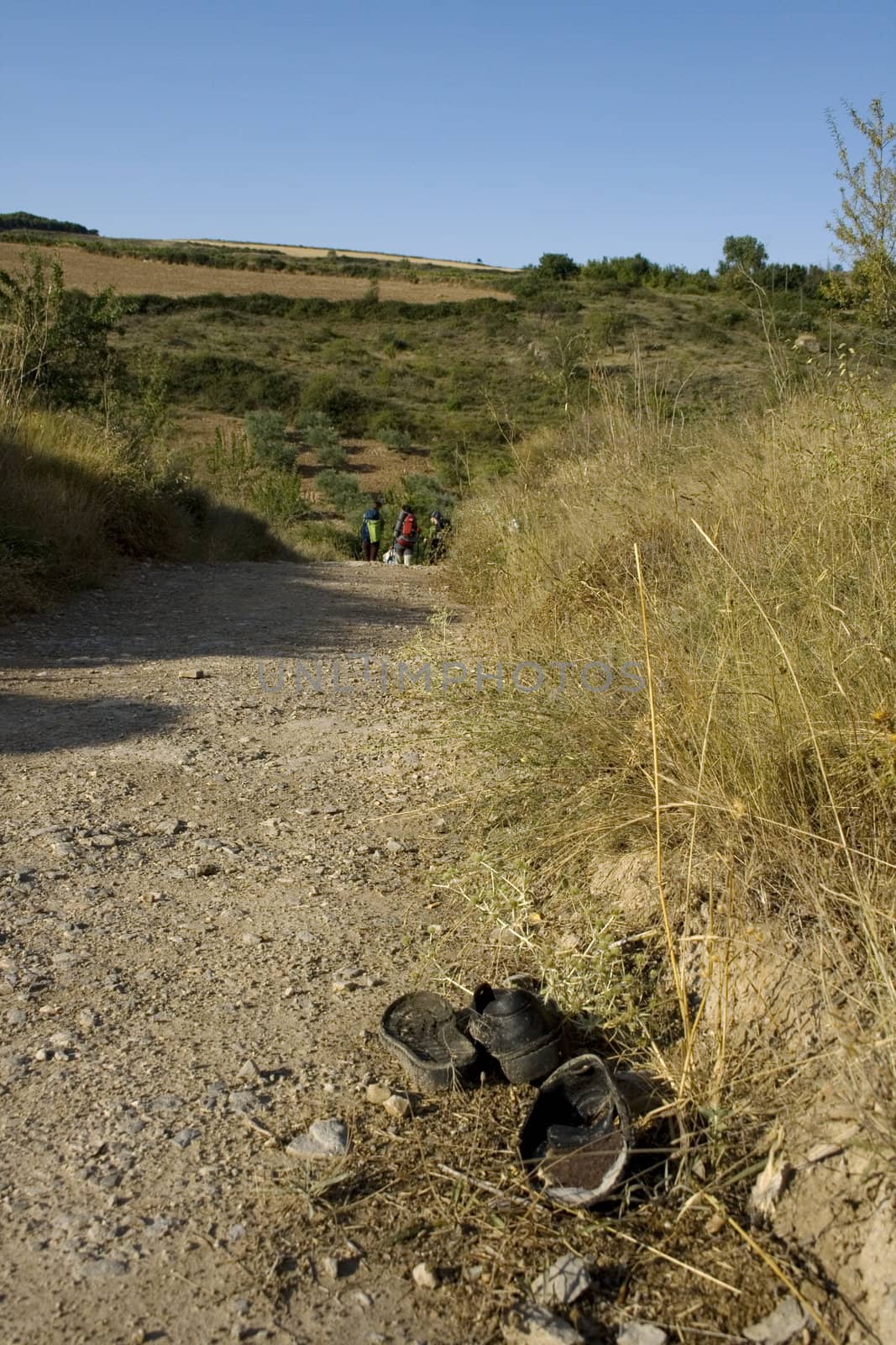 Broken boots and Pilgrims; Way of St. James in the summer