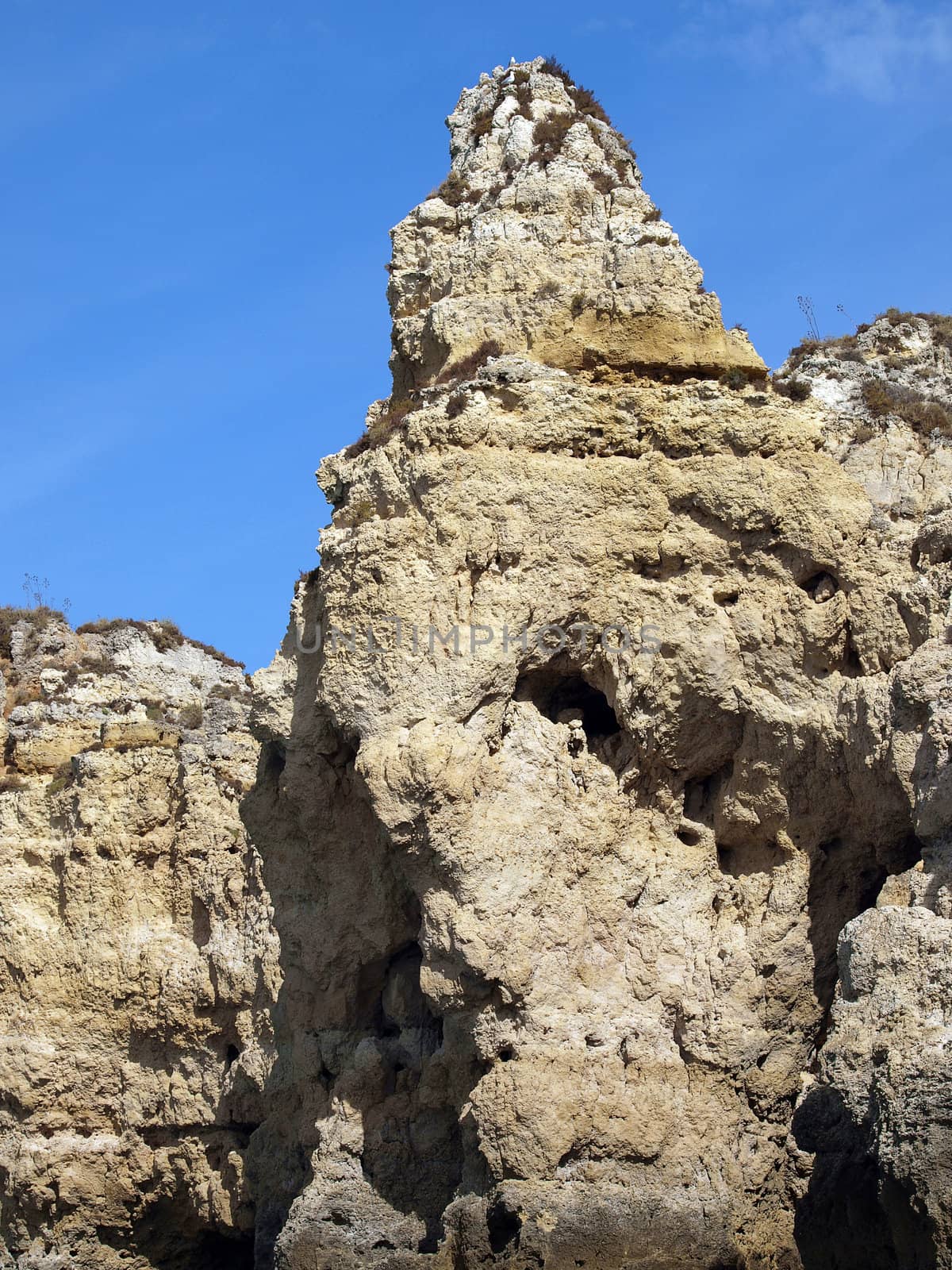 Picturesque Algarve coast between Lagos and the Cap Vincent