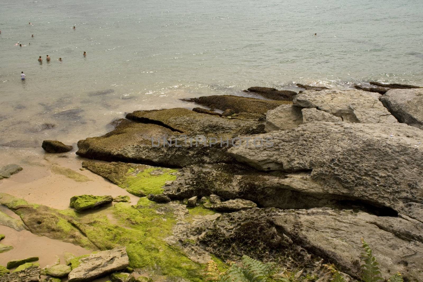 View of Santander beach, Cantabrian Sea