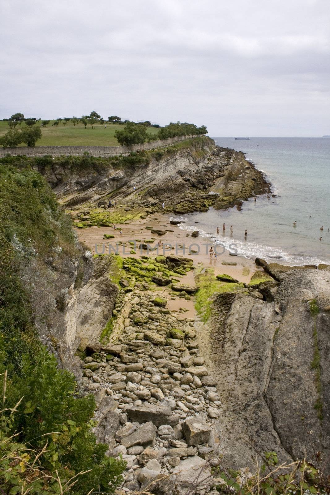 View of Santander beach, Cantabrian Sea