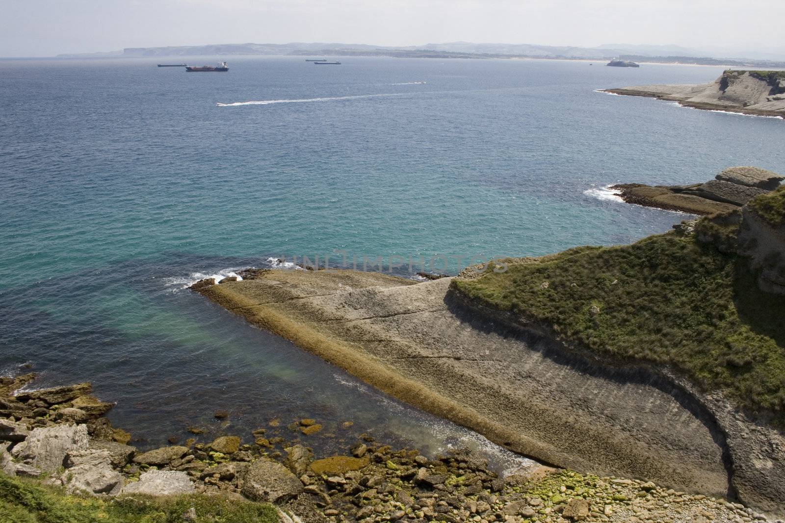 View of Santander beach, Cantabrian Sea