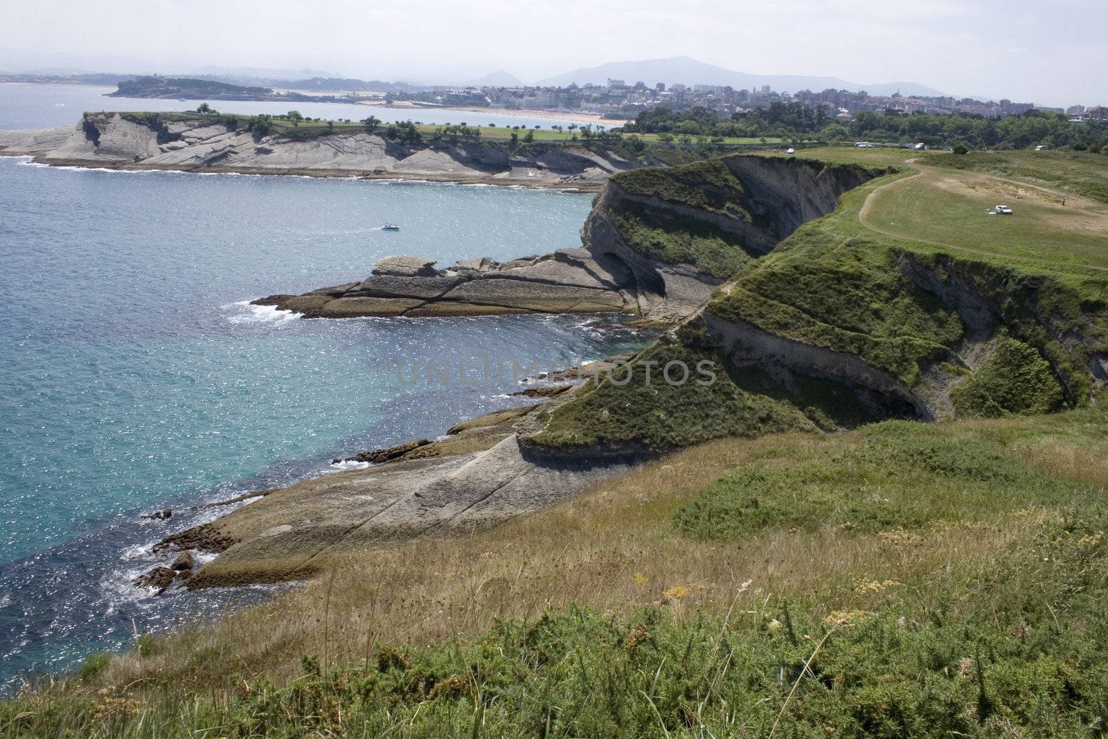 View of Santander beach, Cantabrian Sea