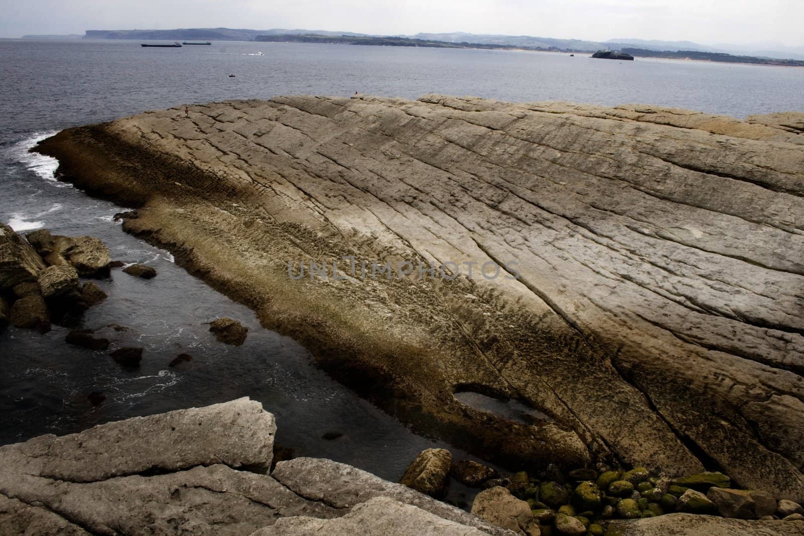 Santander sea, Cliff in the Cantabrian Sea