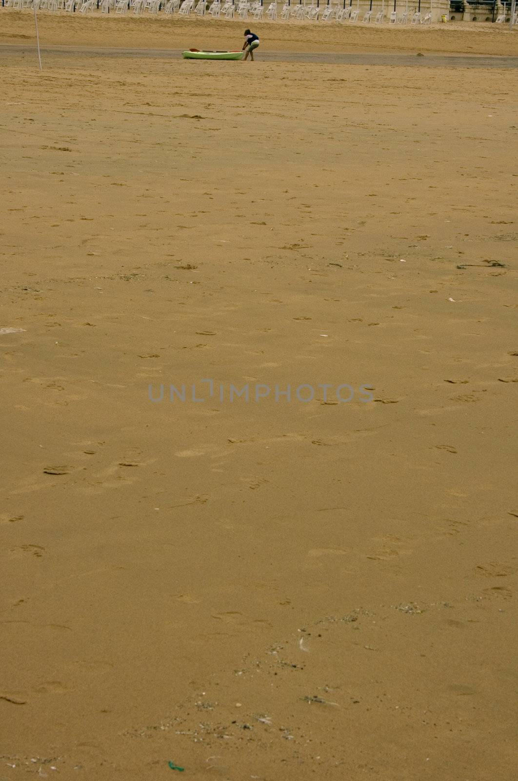 View of San Sebastian beach - Basque Country