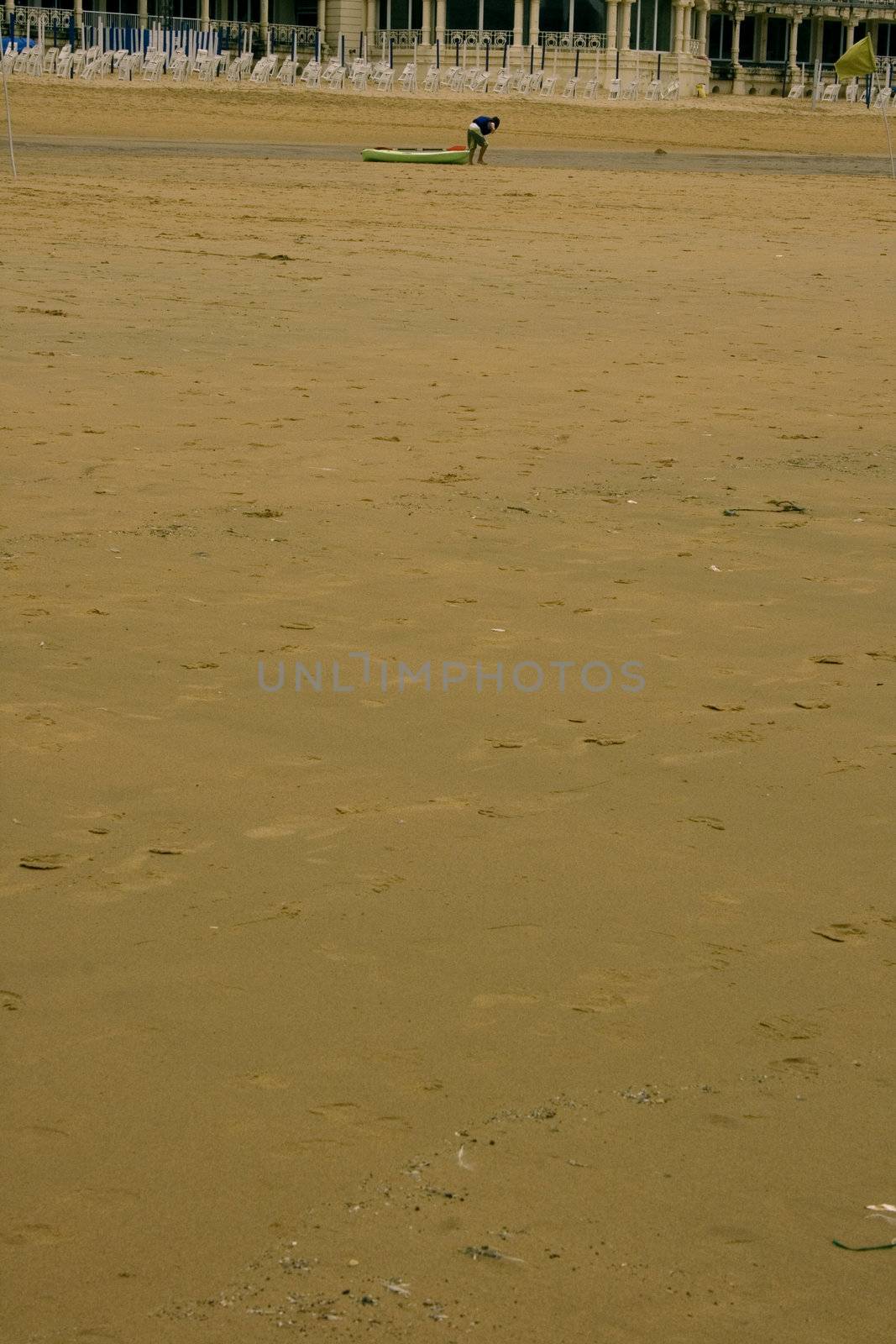 View of San Sebastian beach - Basque Country