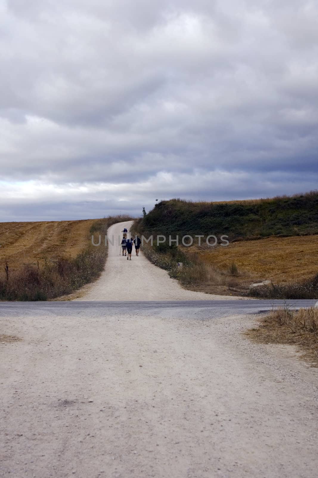 Pilgrims on the road, Way of St. James