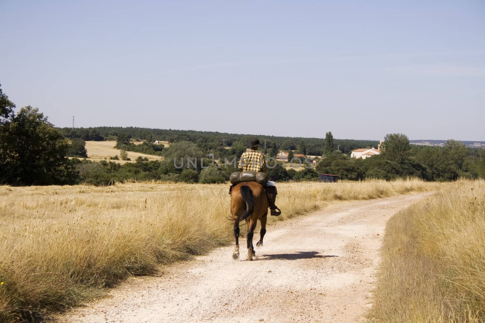 Ride in the spanish countryside, Way of St. James