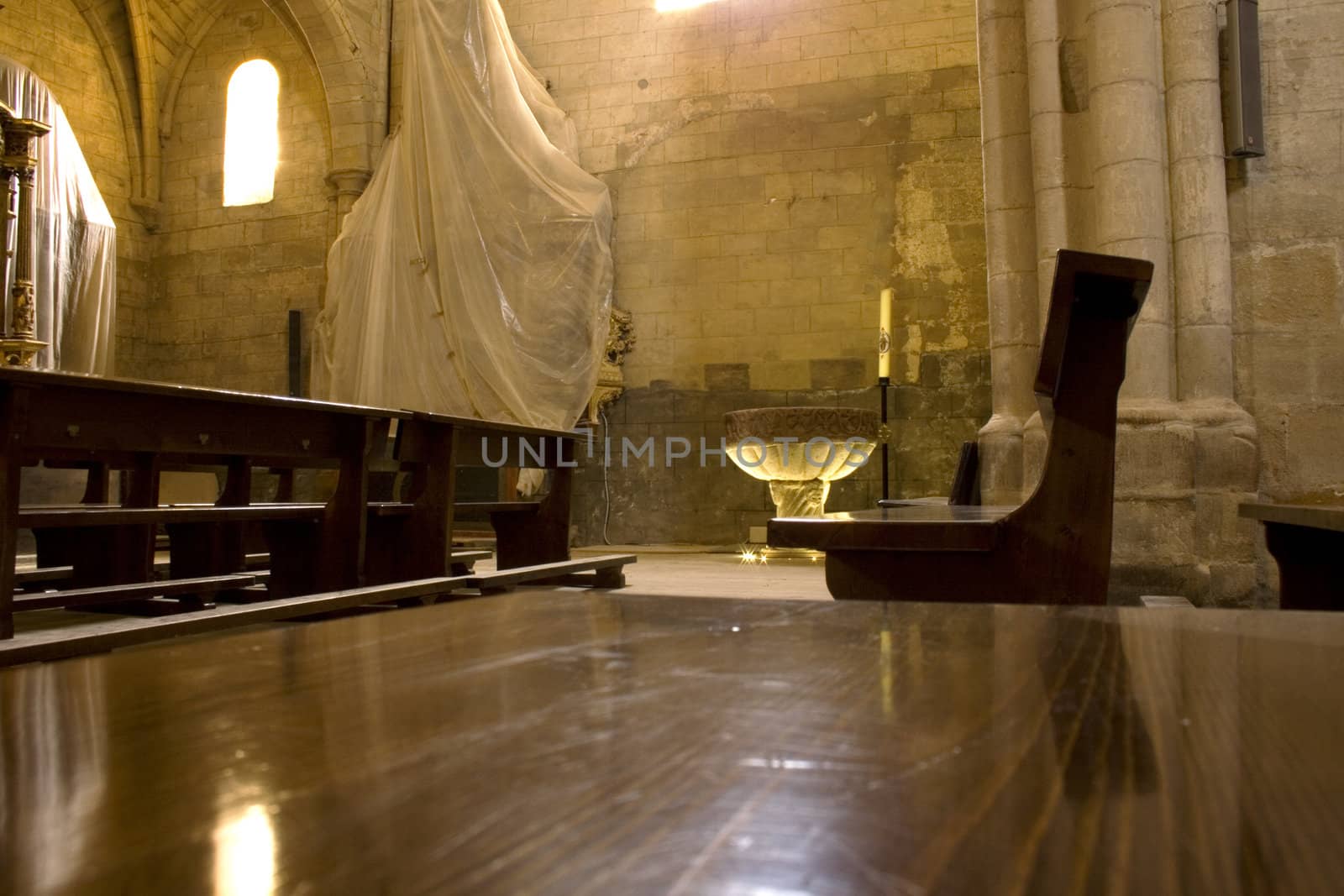 View of the Interior of the Granon church