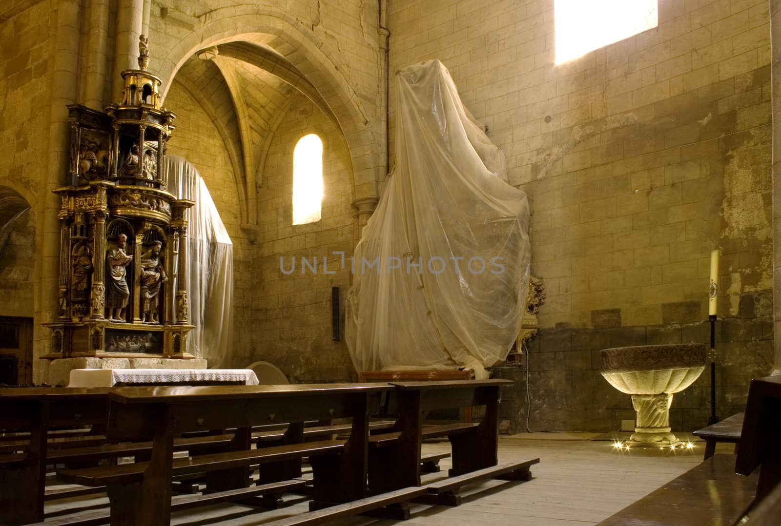 View of the Interior of the Granon church