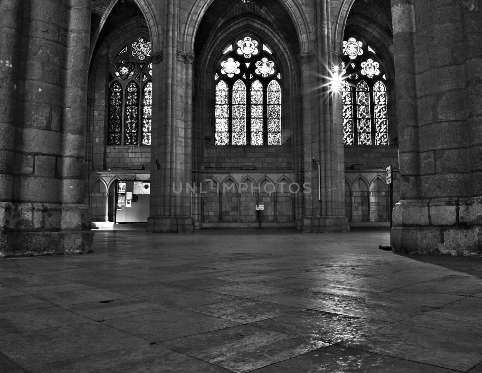 Interior of Leon Cathedral, Spain