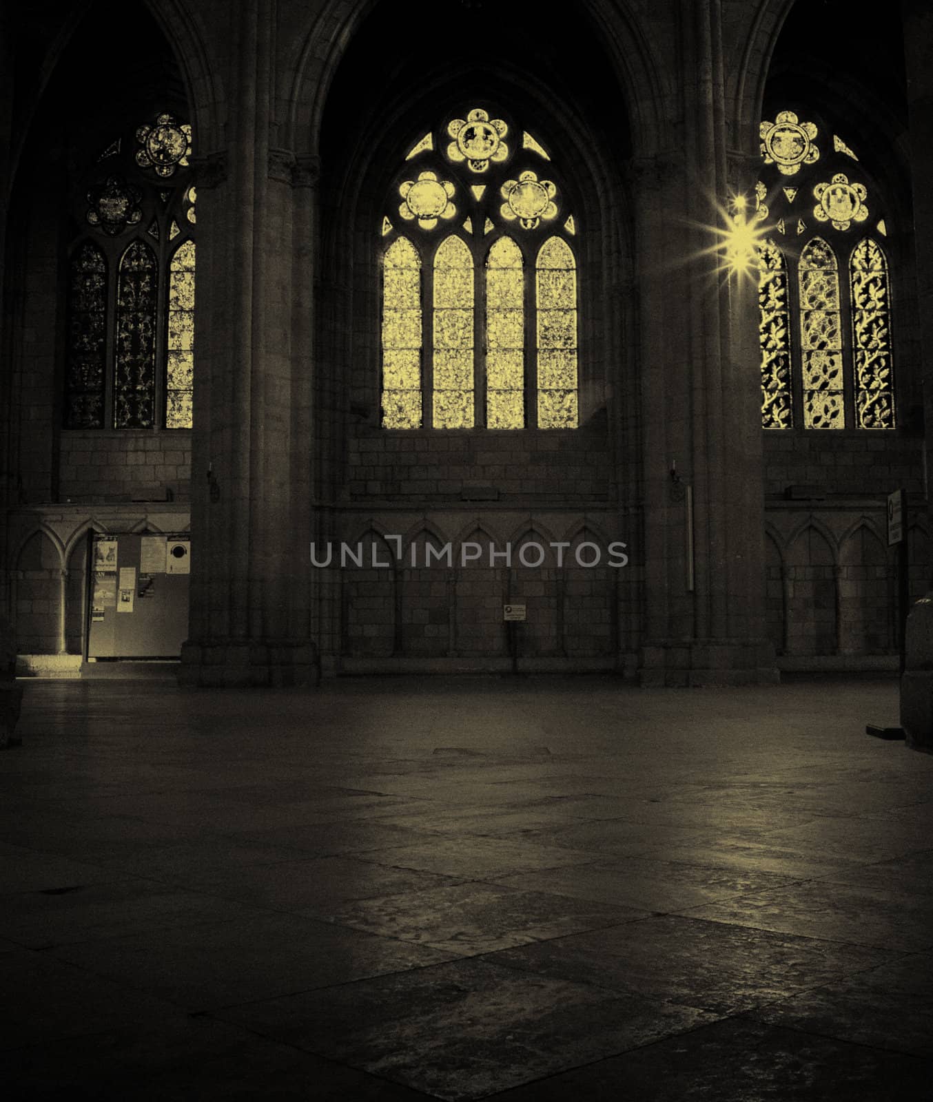 Interior of Leon Cathedral, Spain