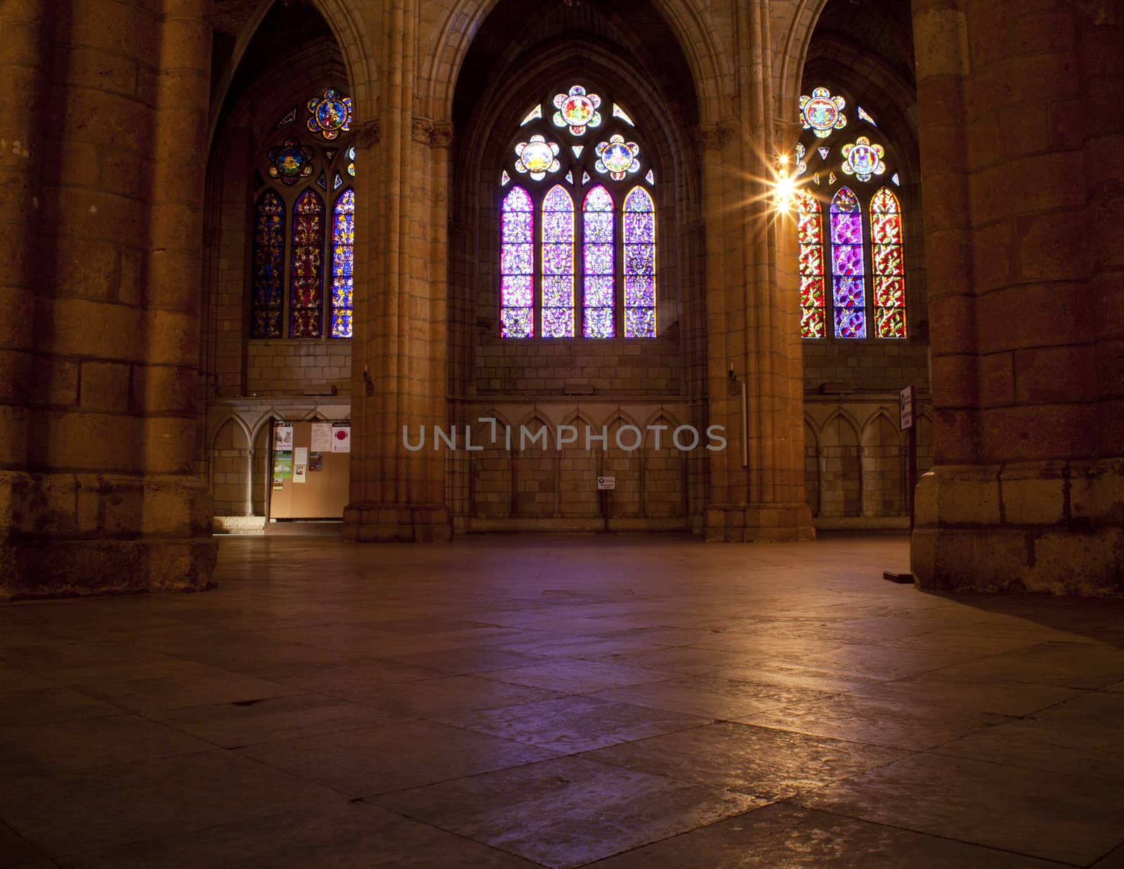 Interior of Leon Cathedral, Spain