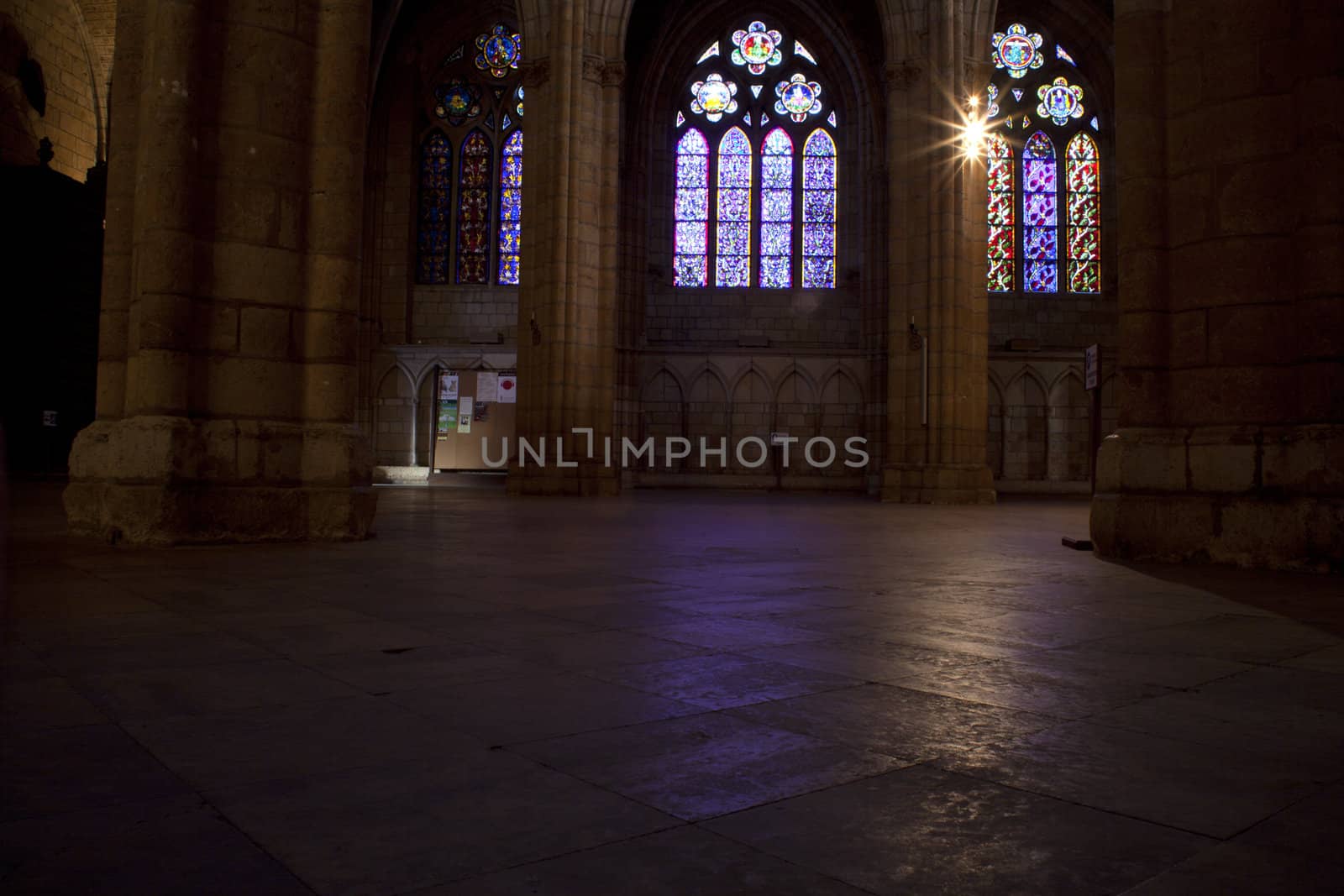 Interior of Leon Cathedral, Spain