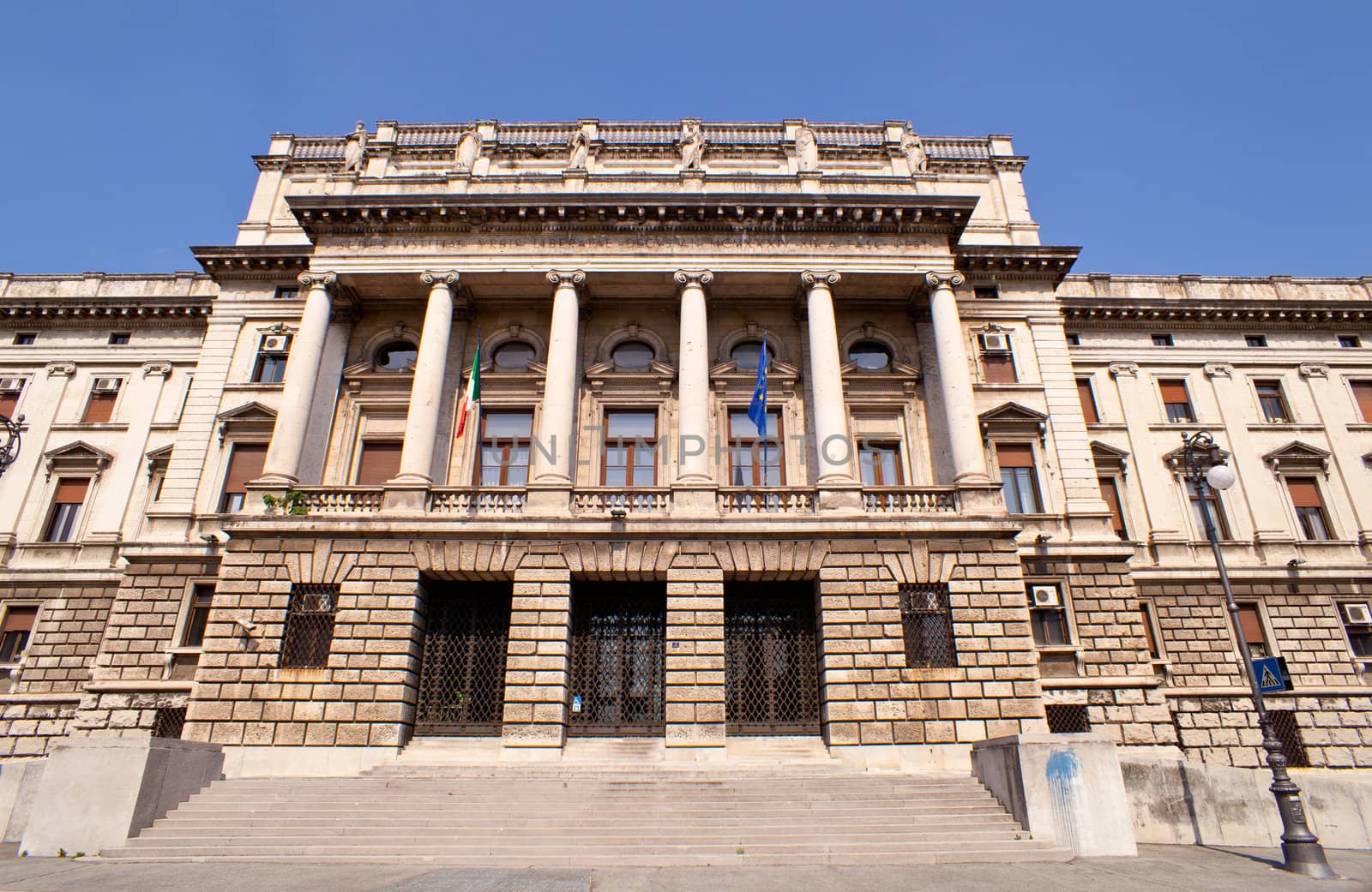 View of the courthouse Triste, Italy