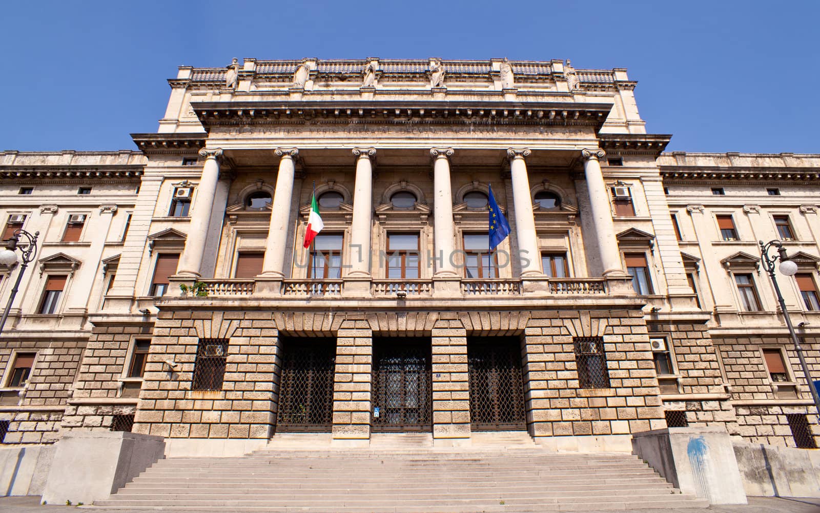 View of the courthouse Triste, Italy