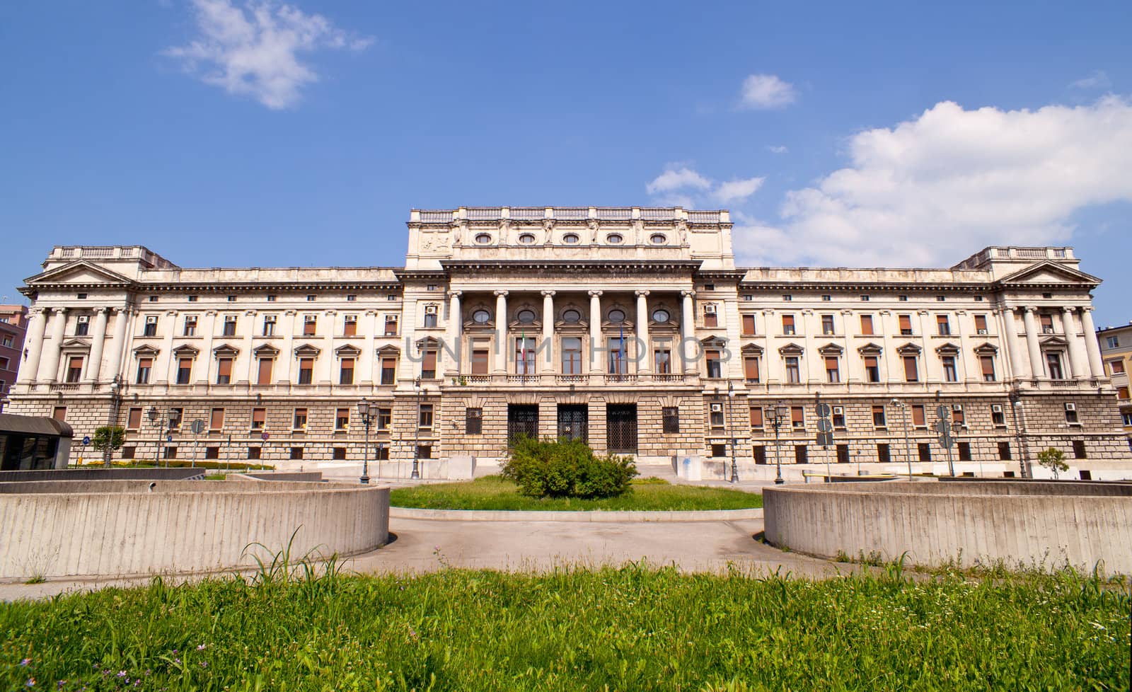 View of the courthouse Triste, Italy