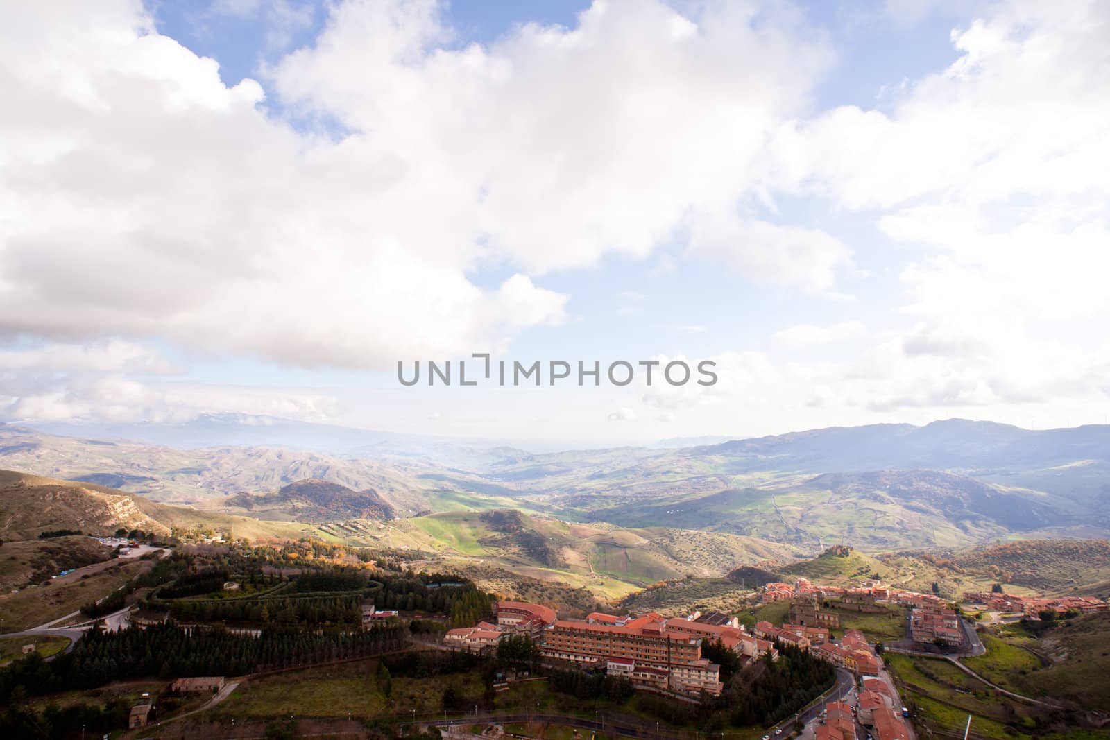 View of the "Oasi di Troina" Institute of hospitalization in Troina, Sicily - Italy