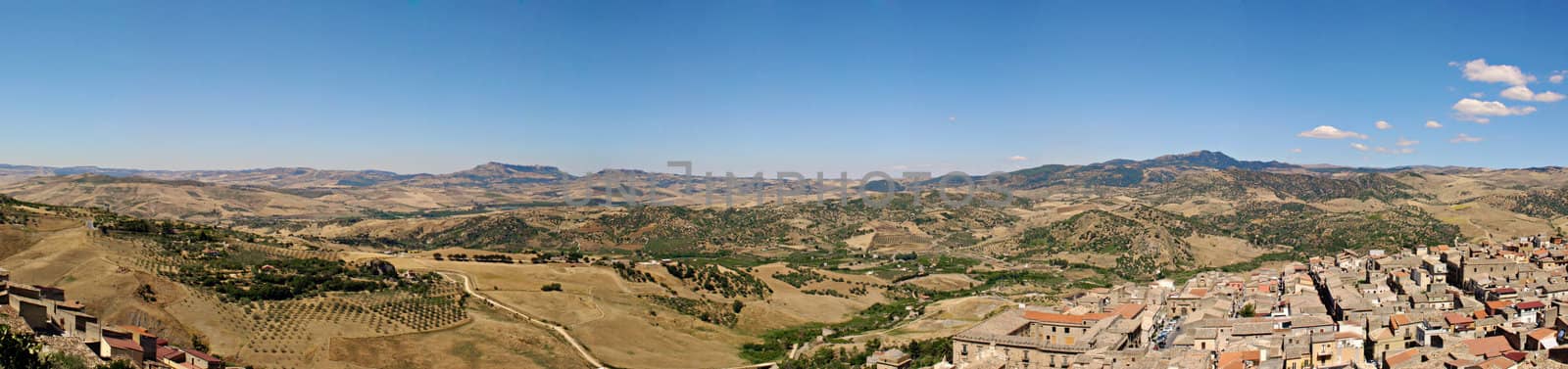 View of Leonforte, Enna - Sicily, Italy