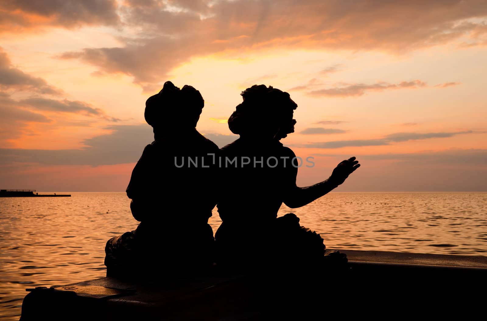 Le Sartine, Statues in Trieste - Italy