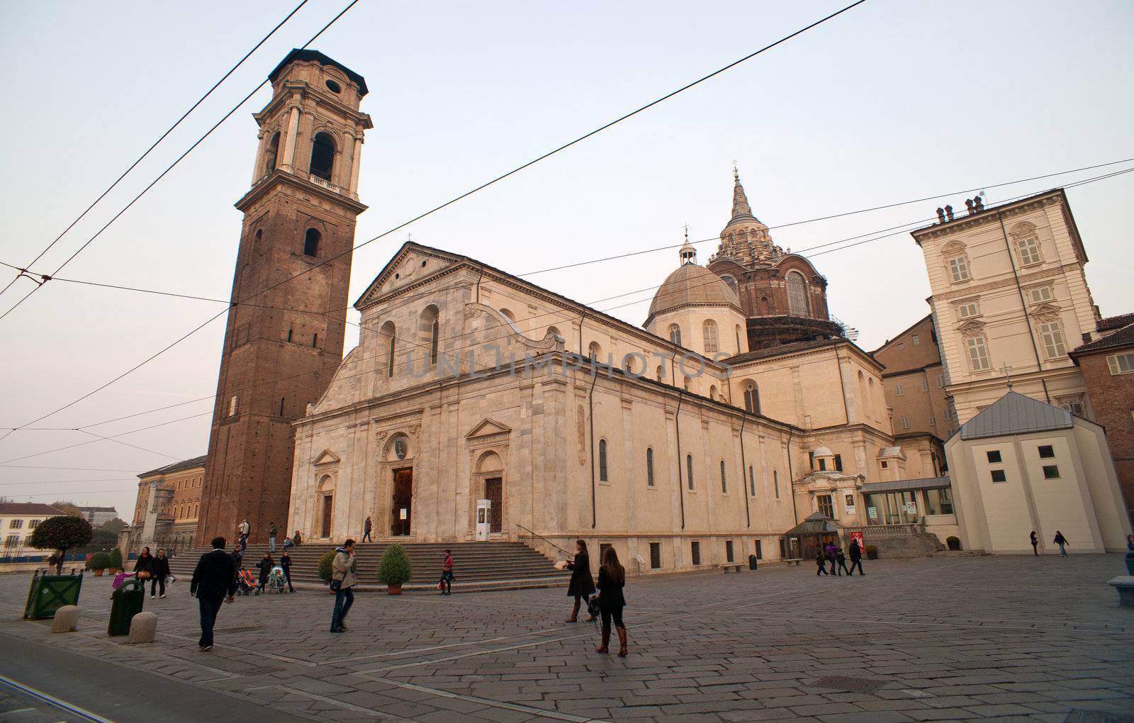 View of the Turin Cathedral in Italy
