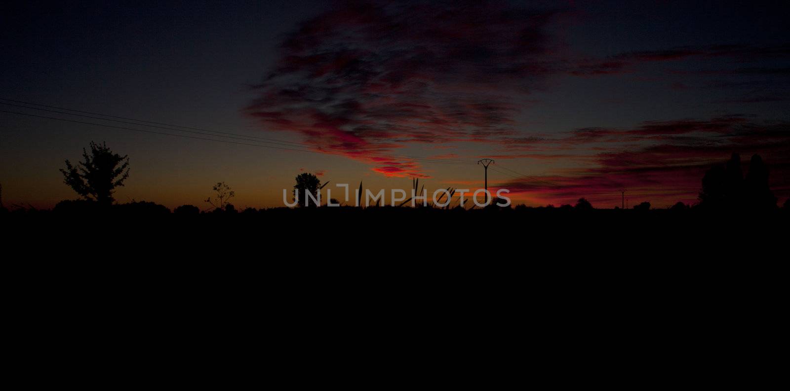 Sunrise in the spanish countryside