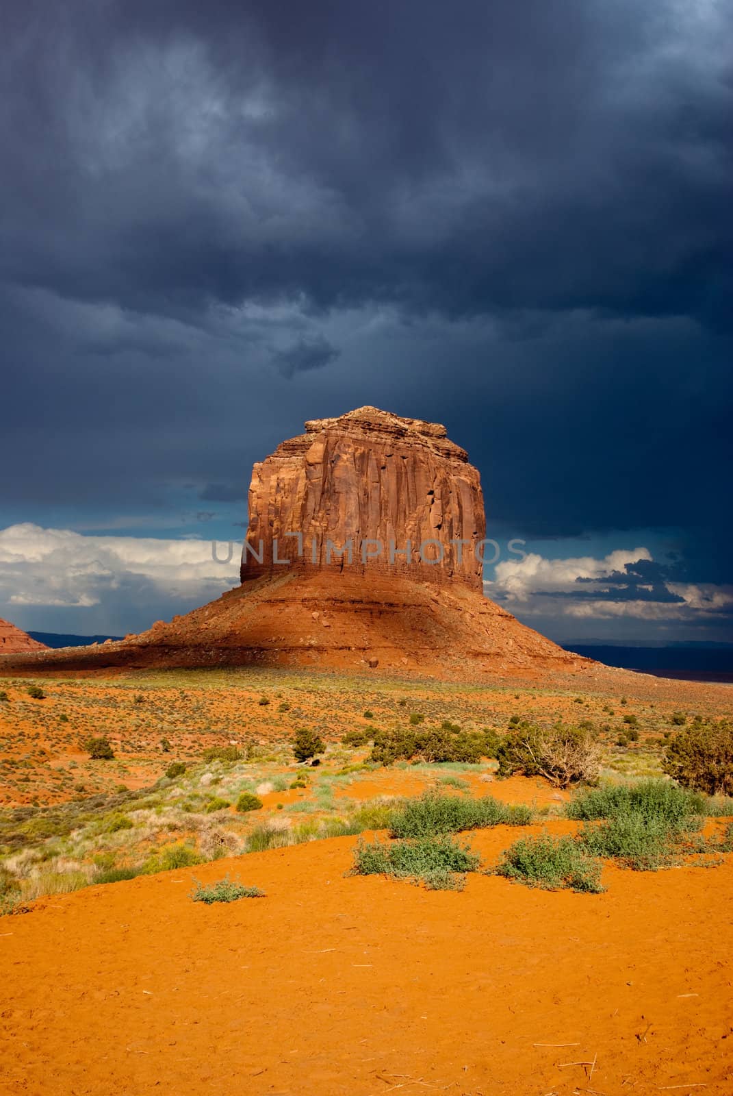 Storm clouds over Monument Valley National Park