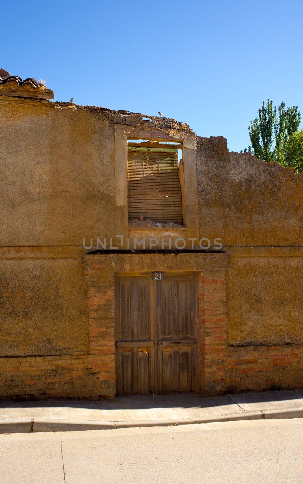 View of Ruined house, Spanish countryside