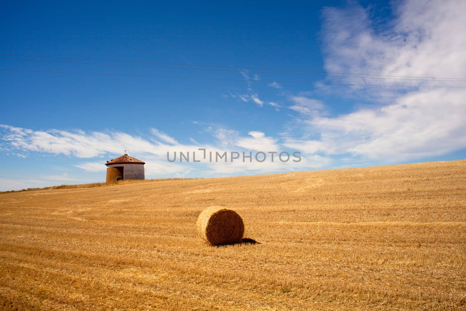 Bales of hay, spanish countryside
