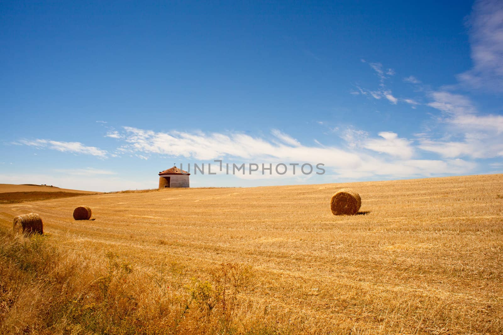 Bales of hay, spanish countryside