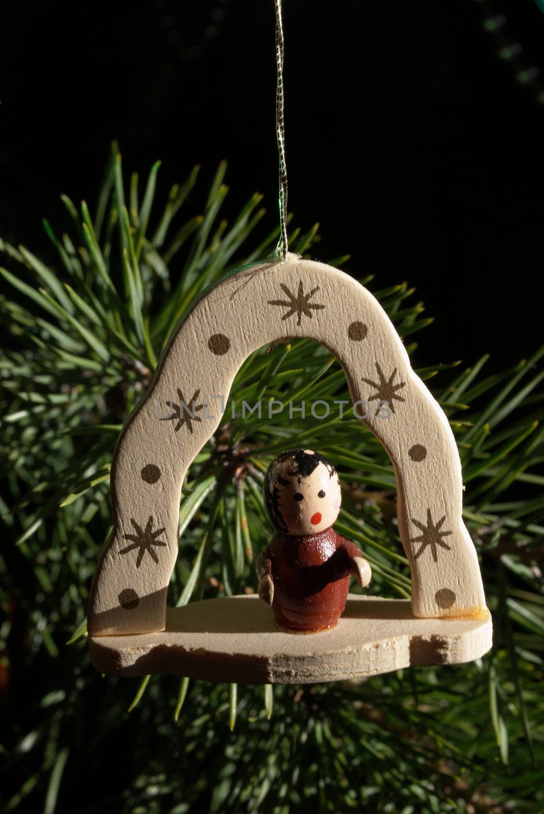 detail picture of a christmas decoration