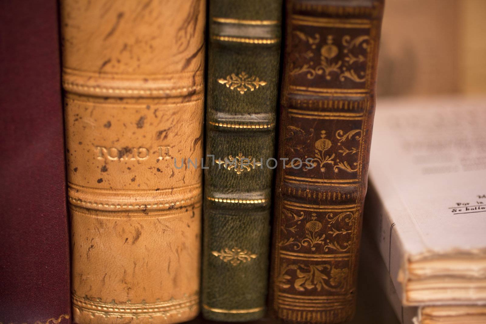 Old books in a shop