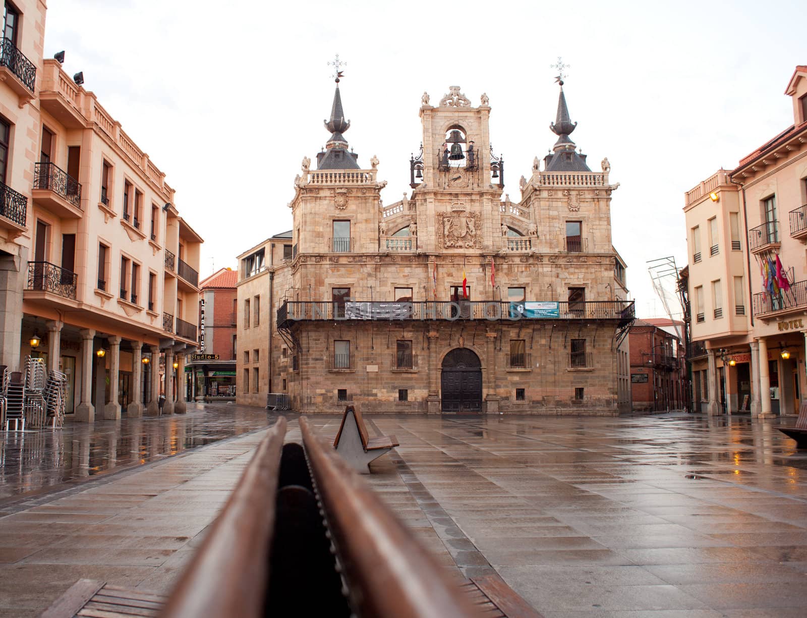 The Casas consistoriales in Astorga
