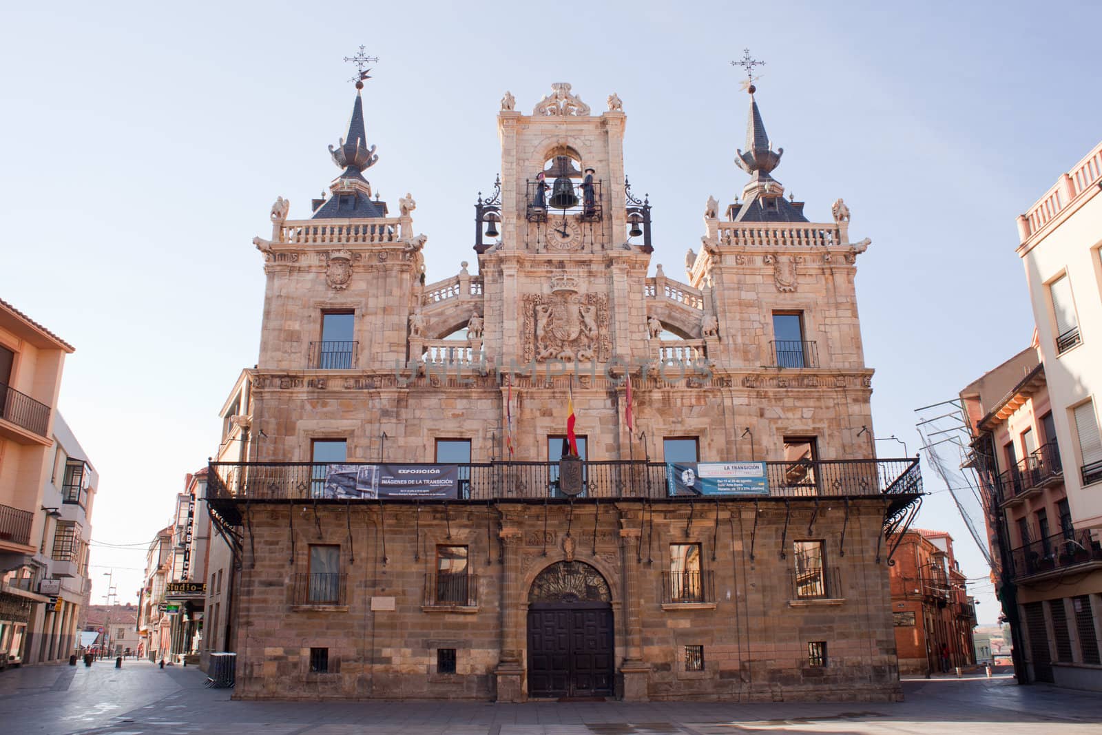 The Casas consistoriales in Astorga