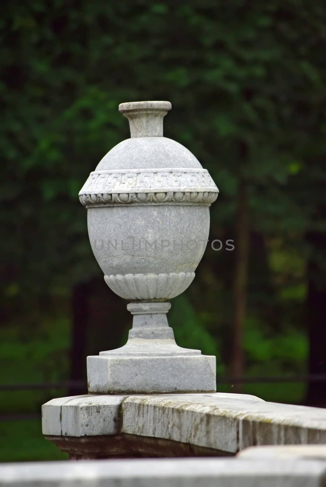 Vase On A Plinth. Garden Art by Vitamin