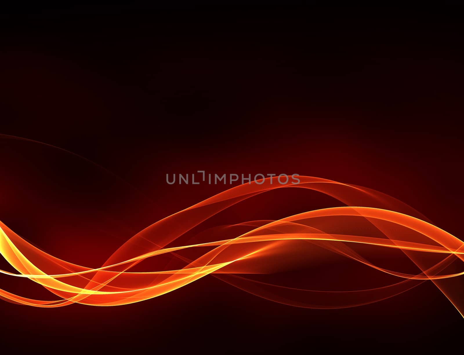 abstract flame swirls on black background